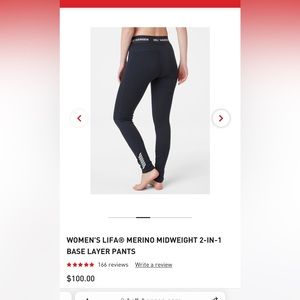 Helly Hansen base layer pant for skiing (NAVY)